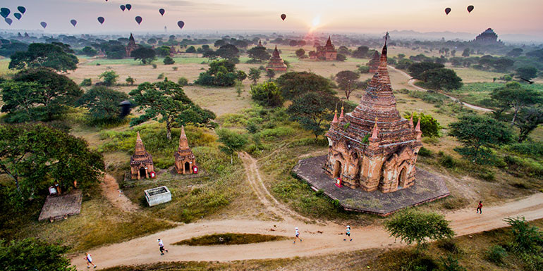 Bagan Temple Half Marathon slide