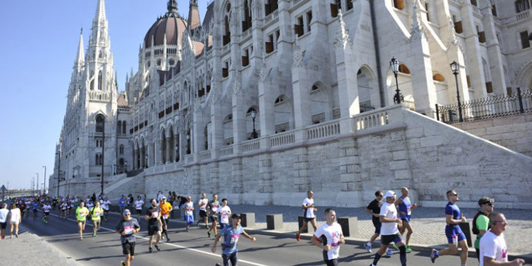 Budapest Half Marathon slide