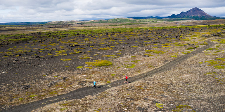 Iceland Volcano Half Marathon slide