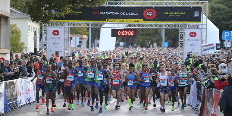 Lisbon Marathon slide