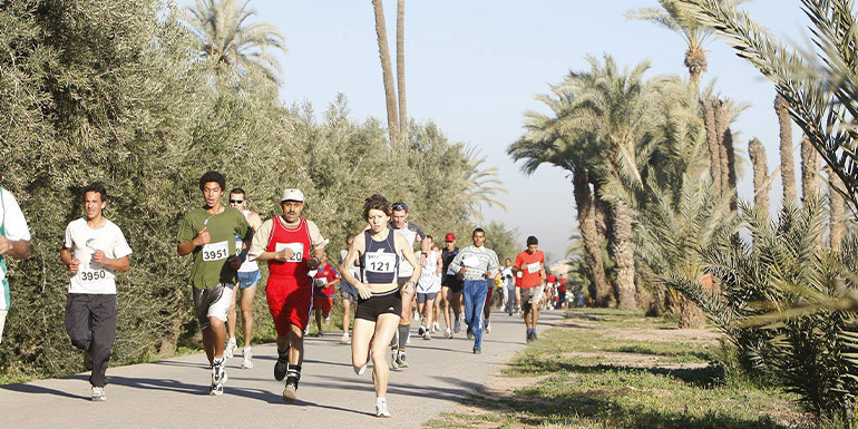Marrakech Marathon slide
