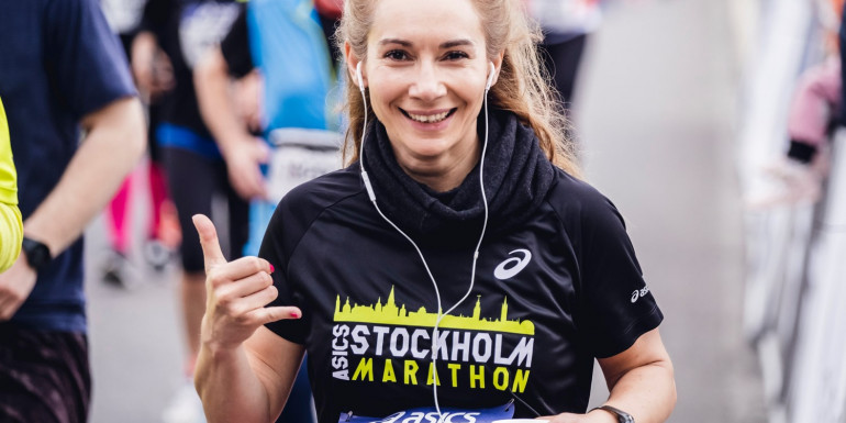 Stockholm Marathon slide