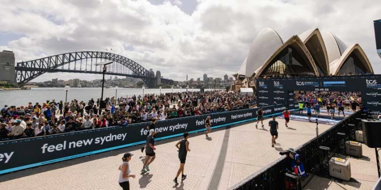 Sydney Marathon slide