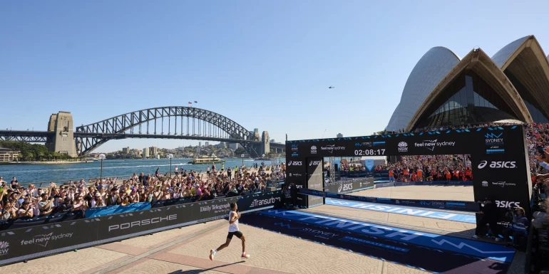 Sydney Marathon slide