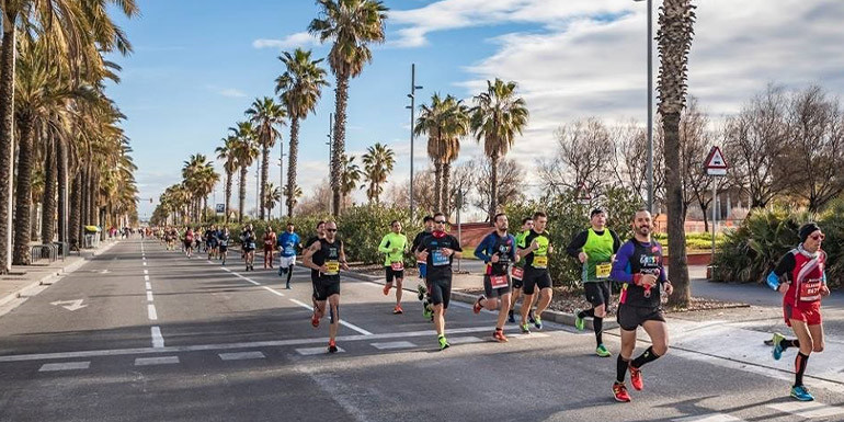 Barcelona Half Marathon slide