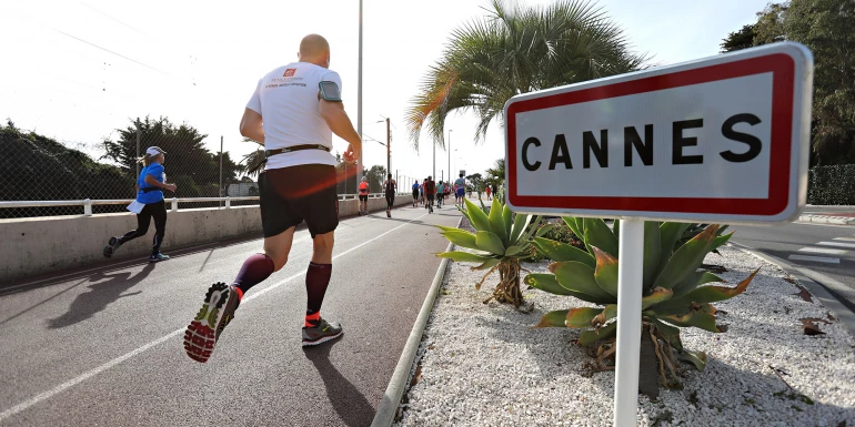 Marathon Nice Cannes slide