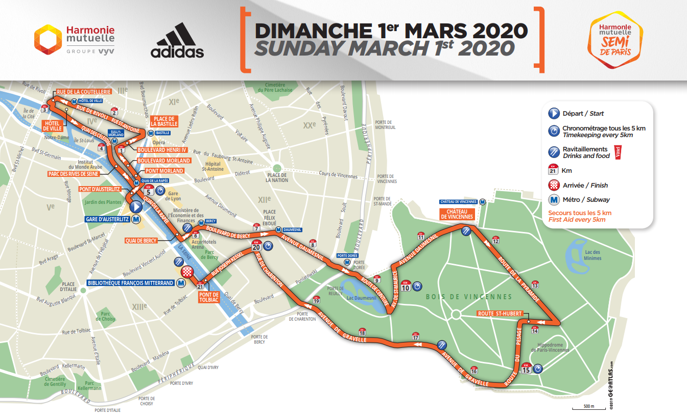 Half Marathon Paris 2022 Book With Bib Globalrunning Com
